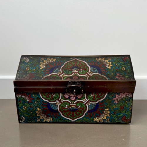Coffret cloisonné en bronze Chine XIXe M3960