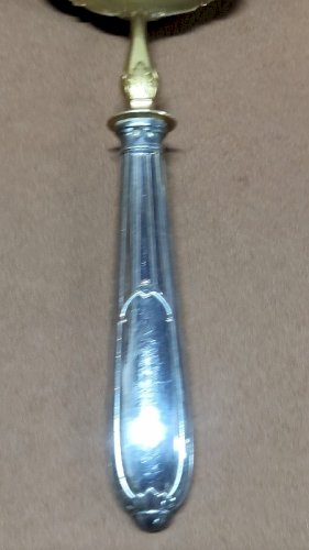 COFFRET DE 2 COUVERTS DE SERVICE EN ARGENT FOURRE POINCON MINERVE DE 167,56 g