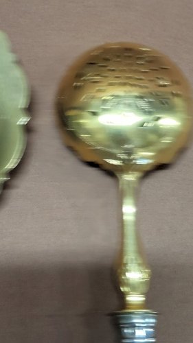 COFFRET DE 2 COUVERTS DE SERVICE EN ARGENT FOURRE POINCON MINERVE DE 167,56 g