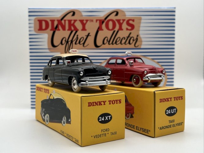Coffret Ford Vedette et Simca Aronde Taxi 1/43 Dinky Toys Atlas