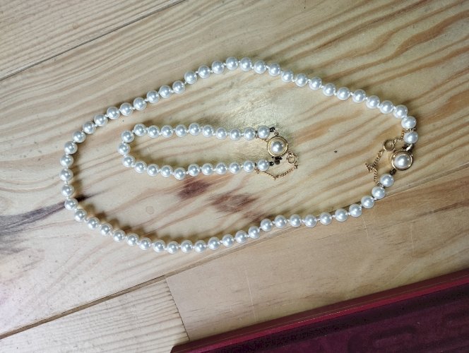 Coffret perles de Majorque – Collier + bracelet – Très bel état