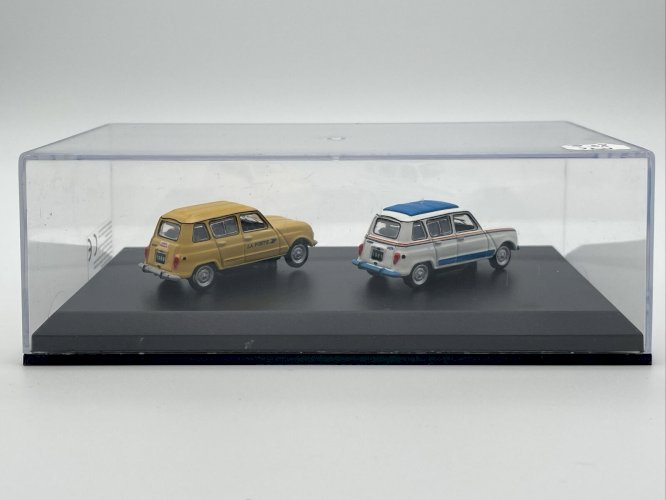 Coffret Renault 4 Jogging (1981) et Renault 4 La Poste (1989) HO