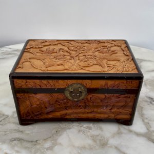 Coffret sculpté travail  XXe Chine M4050