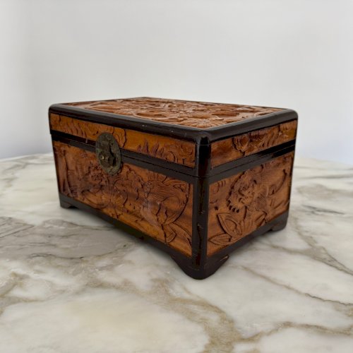 Coffret sculpté travail  XXe Chine M4050