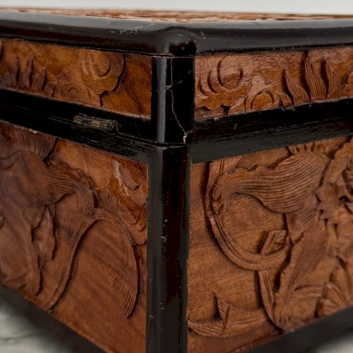 Coffret sculpté travail  XXe Chine M4050