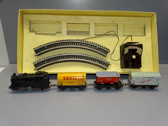 -COFFRET TRAIN GEM HO CIRCUIT D2 ELECTRIQUE JOUET ANCIEN COLLECTION GRENIER  D
