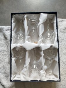Crystal water glass set