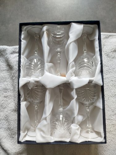 Coffret verres à eau en cristal 