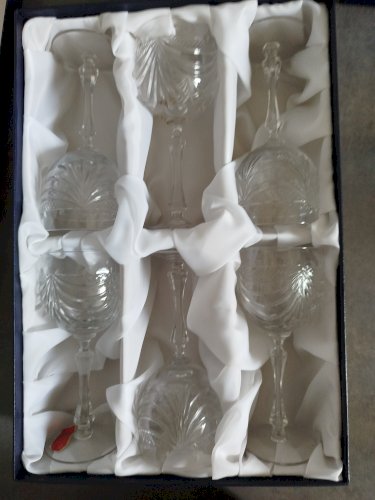 Coffret verres à vin en Cristal 