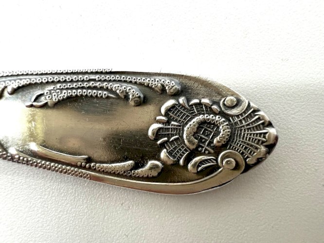 Coffret Vintage de 6 Cuillères à Dessert – Métal Argenté – Russie Soviétique