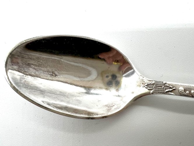 Coffret Vintage de 6 Cuillères à Dessert – Métal Argenté – Russie Soviétique