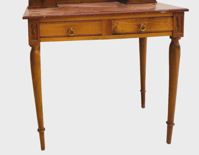 Coiffeuse de style Louis XVI en noyer XX siècle