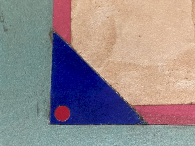 Collage 1950 École Américaine A Identifier Atelier Art XXe Mixte