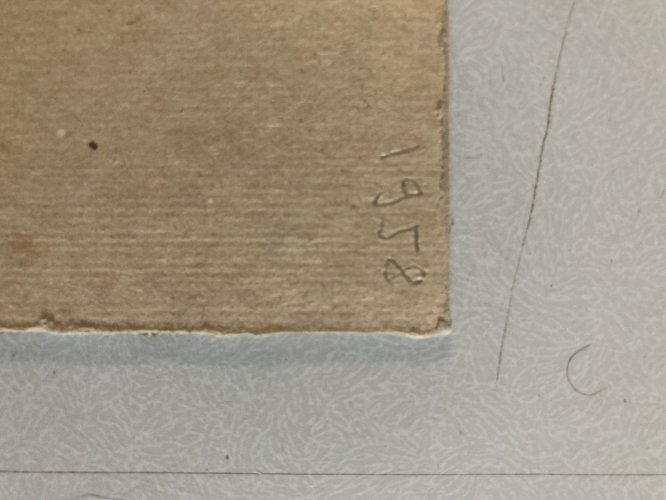 Collage 1950 École Américaine A Identifier Atelier Art XXe Mixte