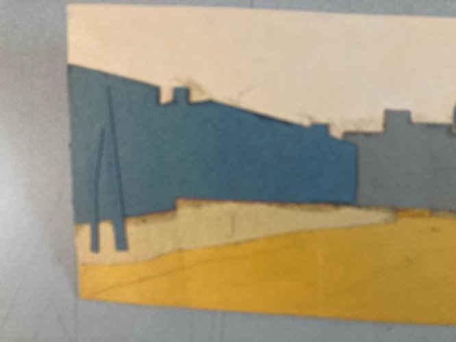 Collage 1950 École Américaine A Identifier Atelier Mixte Art XXe