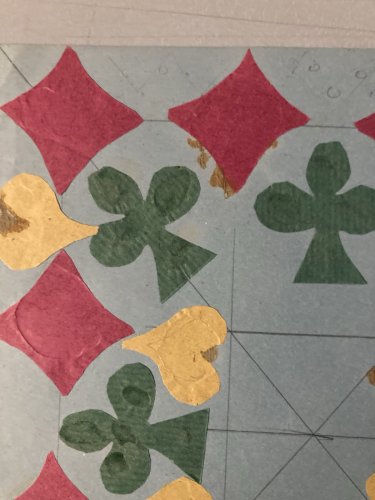 Collage 1950 Joueur De Cartes Carte Trèfle Carreau Cœur A Identifier