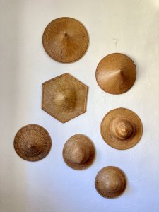 Collection of 7 traditional Vietnamese hats