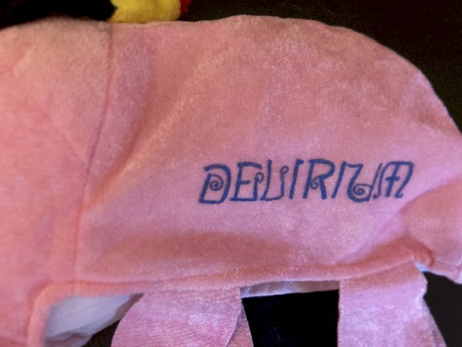 collector PLV BIERE DELIRIUM TREMENS CHAPEAU BOB BEER BELGIUM ELEPHANT ROSE