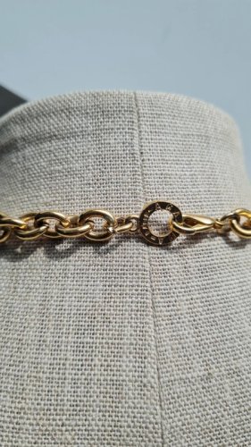 Collier Agatha Paris en métal doré vintage - Ras de cou charms cœurs