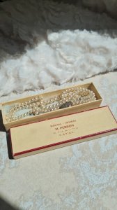 Collier ancien 2 rangs fausses perles