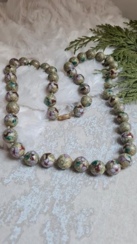 Collier ancien cloisonné - collier émaillé