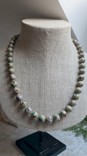 Collier ancien cloisonné - collier émaillé