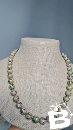 Collier ancien cloisonné - collier émaillé