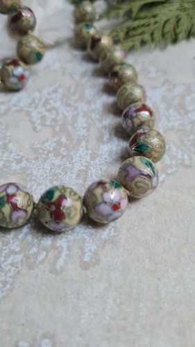 Collier ancien cloisonné - collier émaillé