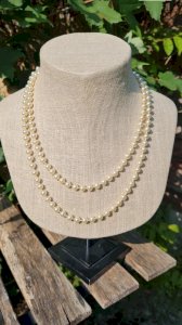 antique necklace faux pearls