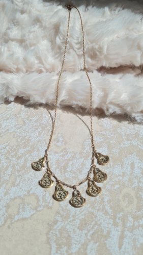 Collier ancien gouttes filigrane plaqué or