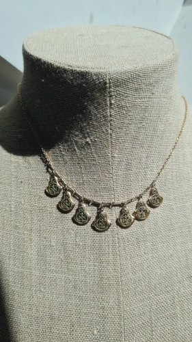 Collier ancien gouttes filigrane plaqué or