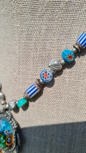 collier ancien Italie Millefiori - vénitien - Murano