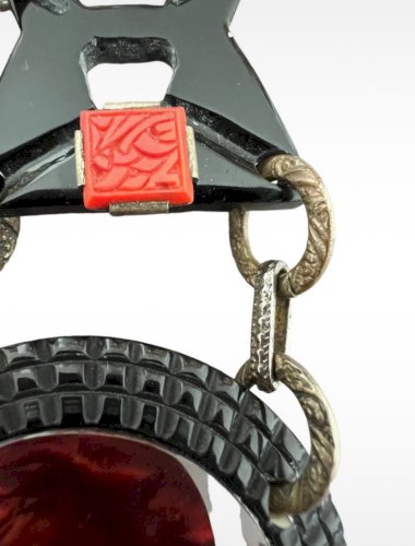 Collier art déco 1925 en Bakelite Vintage  Ancien pièce unique Collection