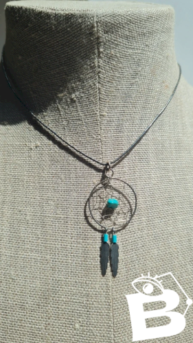 Collier attrape rêves original pour éloigner les mauvais rêves en argent 925