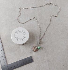 Collier avec pendentifs charms, globe terrestre + grande roue, Thomas Sabo, 925