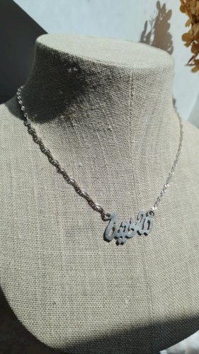 Collier  avec prénom oriental en argent 925