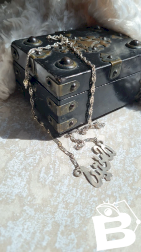 Collier  avec prénom oriental en argent 925