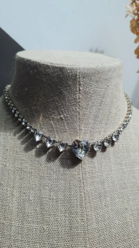collier bijou Brigitte - ras de cou strass cœur