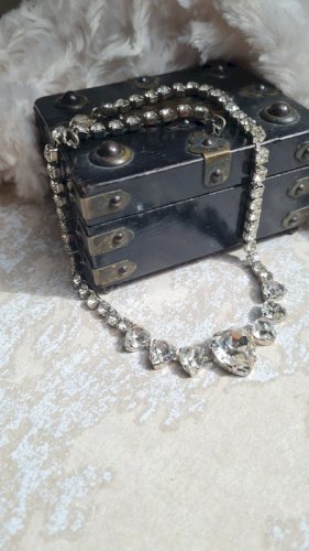 collier bijou Brigitte - ras de cou strass cœur