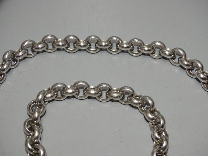 -COLLIER BRACELET ARGENT 925e FERMOIR COEUR ORFEVRE VINANI BIJOU ANCIEN  D
