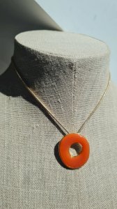 Cécile & Jeanne gold enameled necklace