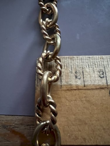 Collier chaîne Salvatore Ferragamo doré signé bijou vintage couture luxe Italie