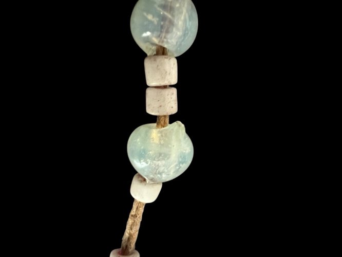 Collier Civilisation Ancienne Style Archéologie  Perles Verre A Authentifier