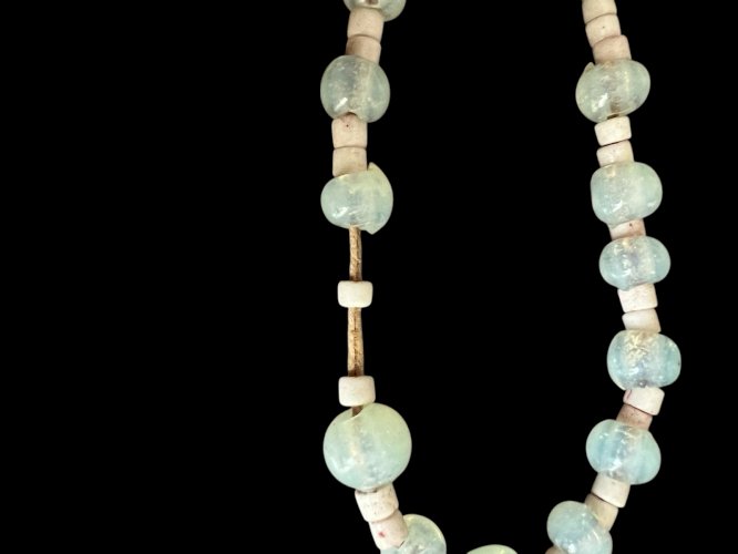 Collier Civilisation Ancienne Style Archéologie  Perles Verre A Authentifier