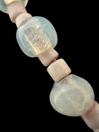 Collier Civilisation Ancienne Style Archéologie  Perles Verre A Authentifier