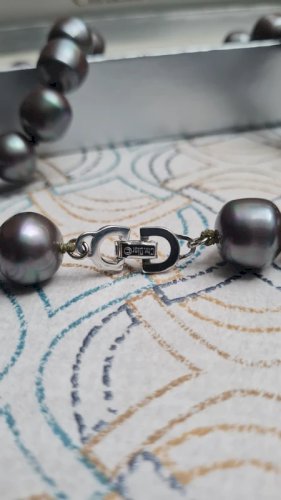 Collier DIOR vintage fausses perles - ras de cou Dior