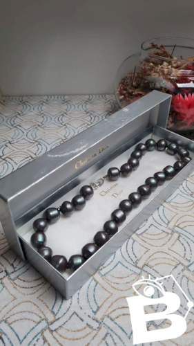 Collier DIOR vintage fausses perles - ras de cou Dior