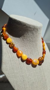 Collier en Ambre 4 couleurs