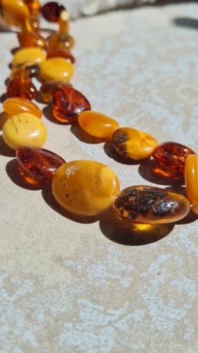 Collier en Ambre 4 couleurs