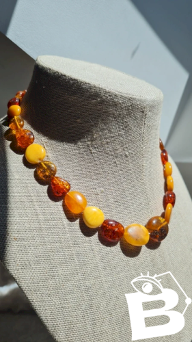 Collier en Ambre 4 couleurs